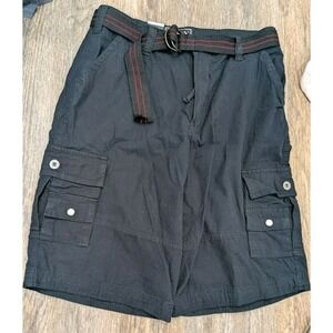 Black Cargo Double Pockets Seatbelt Style Belt Mens Size 36 NEW Galaxy by Harvic